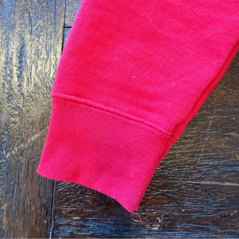 Hanes EcoSmart Kids' Crewneck Sweatshirt Red w/Appliqué YM (10-12) - Picture 6 of 16